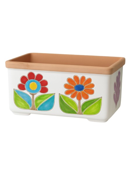 Ceramic planter Folk Daisies de simone pottery