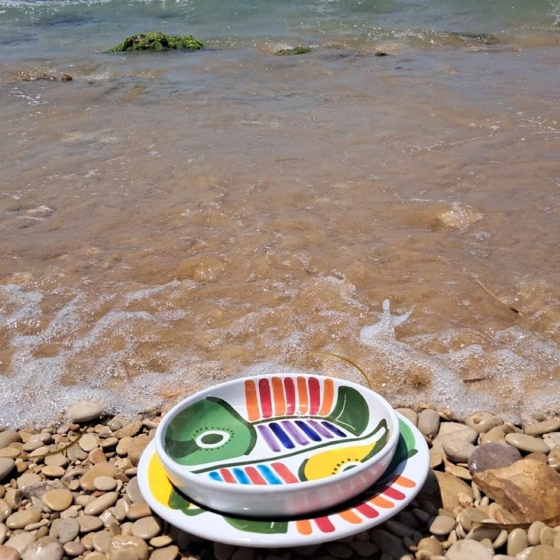Piatti artigianali ceramiche de simone Filicudi