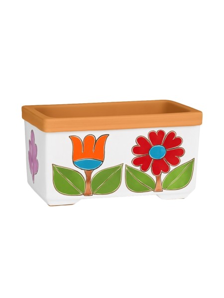 Ceramic planter Folk Daisy Tulip de simone pottery