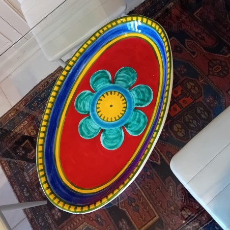 Oval plate Vulcano