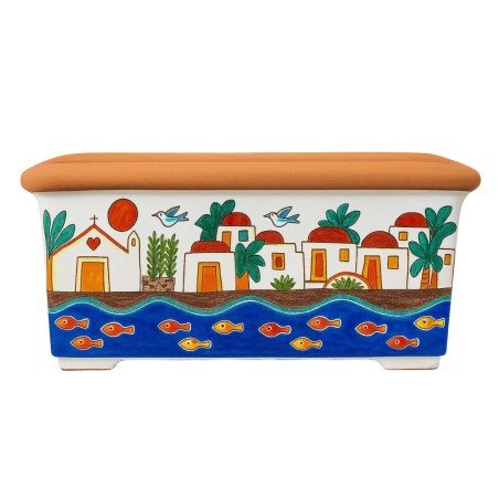 Ceramic planter Dammusi de simone pottery