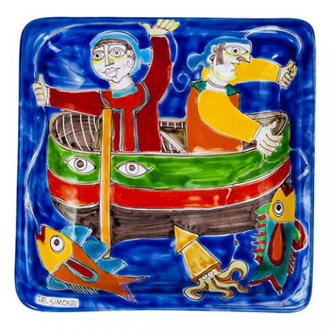 Piatto Quadrato 24x24 DS 10 Pescatori