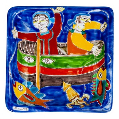 Piatto Quadrato 24x24 DS 10 Pescatori
