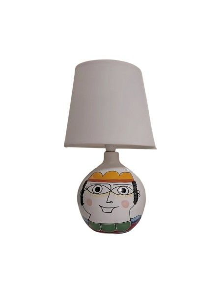 Handpainted lamp base King Ceramiche De Simone sicilian pottery