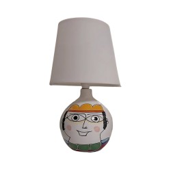 Handpainted lamp base King Ceramiche De Simone sicilian pottery