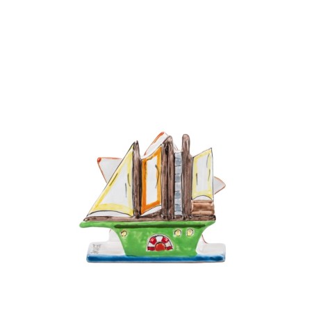 Portatovaglioli Folk barca stella marina PTV687FK-2