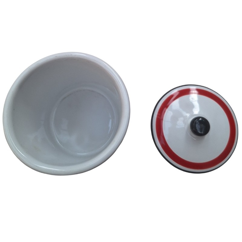 Ceramiche De Simone Contenitore con coperchio Agrifoglio