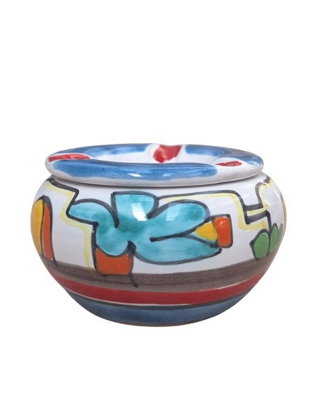 Posacenere antivento artigianale ceramiche siciliane de simone Dammusi