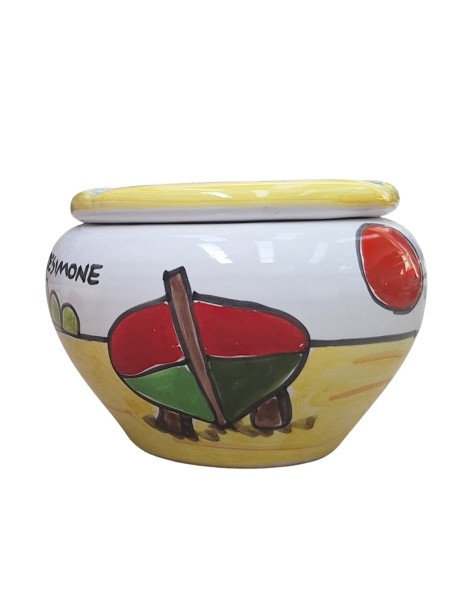 ceramic Windproof Ashtray Dammusi Elaborato de simone Sicilian Handmade pottery