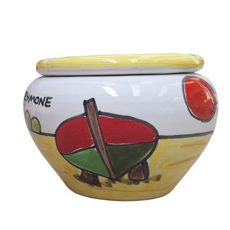 ceramic Windproof Ashtray Dammusi Elaborato de simone Sicilian Handmade pottery