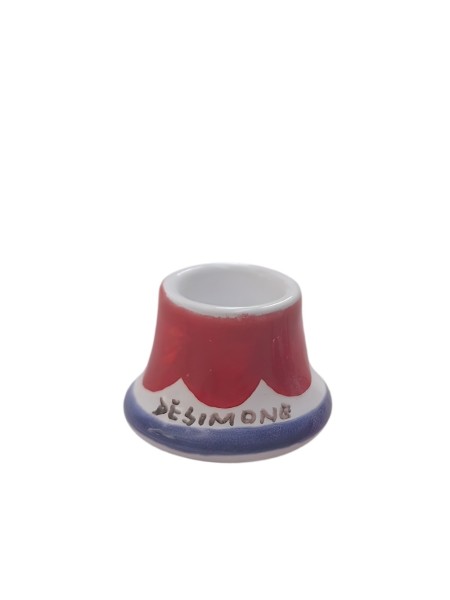Round long candle holder Ceramiche De Simone