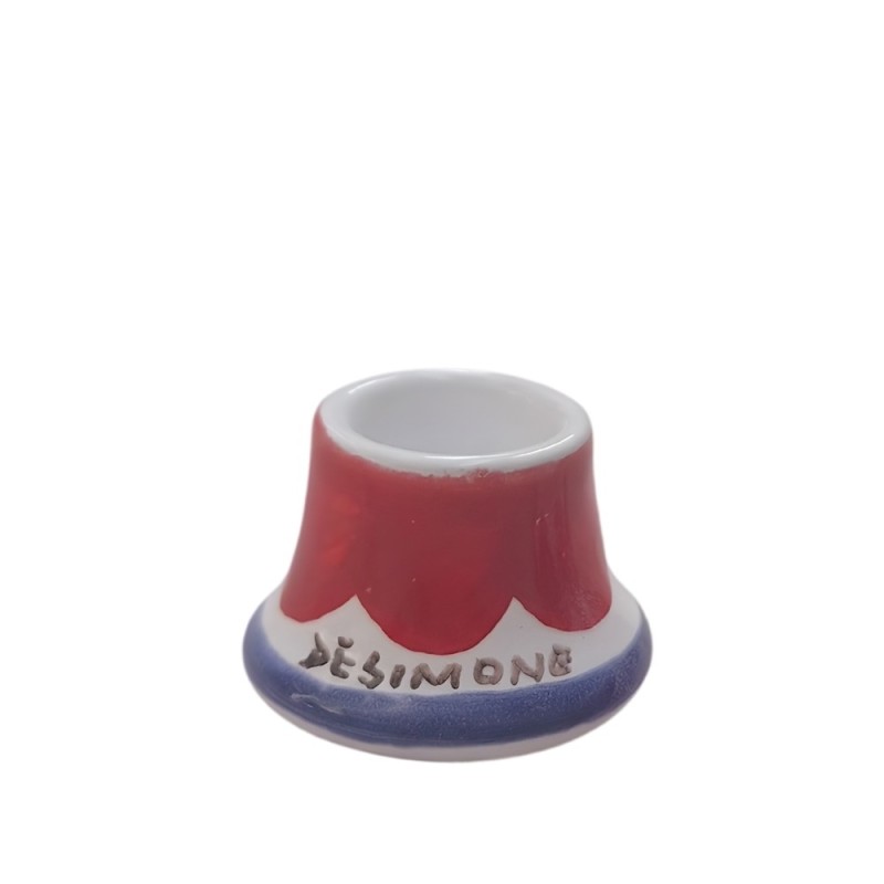 Porta candela lunga tondo Folk Ceramiche De Simone