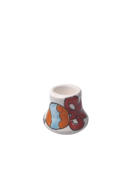 Small round long candle holder Christmas balls Ceramiche De Simone