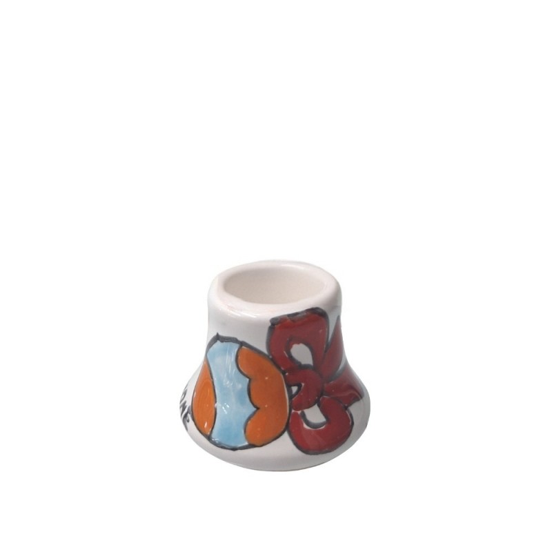 Small round long candle holder Christmas balls Ceramiche De Simone