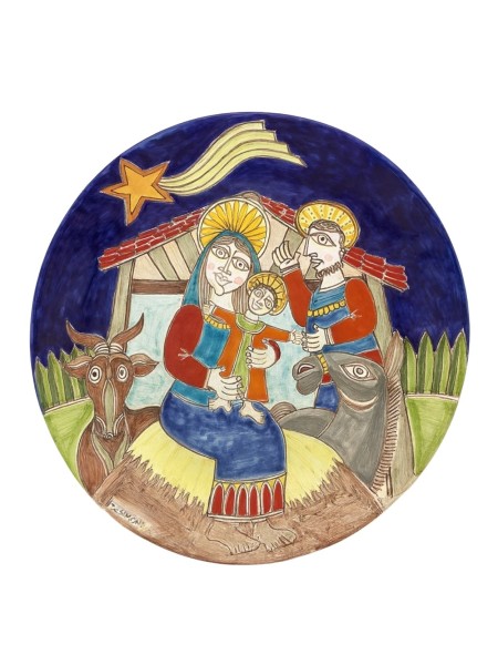 Piatto ceramiche de simone natale DS Natività PT30DS
