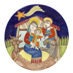 Piatto ceramiche de simone natale DS Natività PT30DS