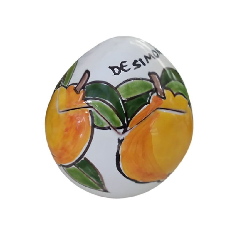 Handmade Floral Lemons Egg Box De Simone Pottery