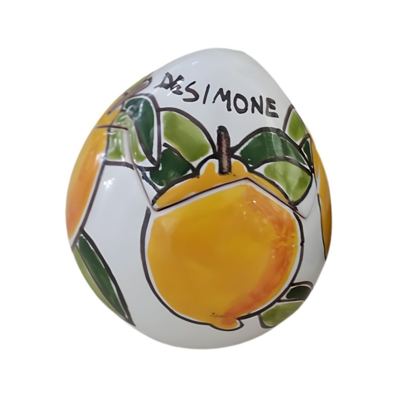 Handmade Lemons Easter Egg Box Ceramiche De Simone Pottery