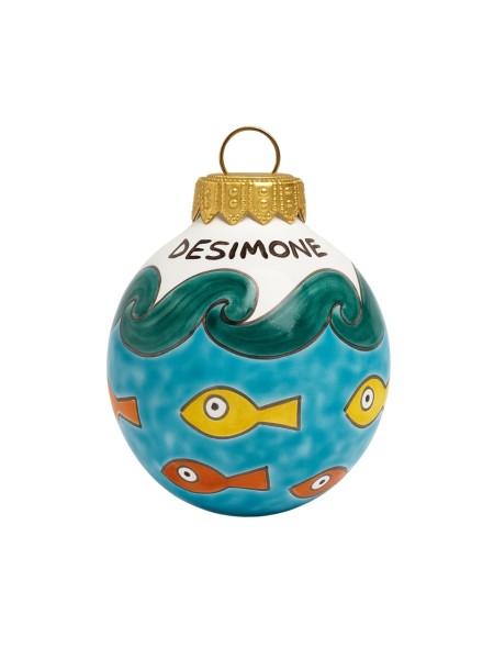 Palla di Natale artigianale Gadir Ceramiche De Simone