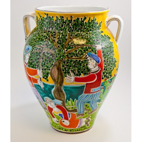 Vaso DS La Raccolta delle Olive VS673GR