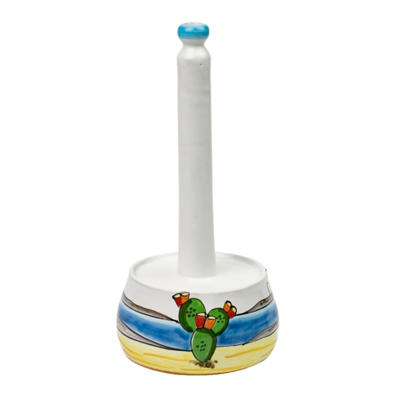 Porta rotolo da cucina Dammusi Elaborato Ceramiche siciliane De Simone