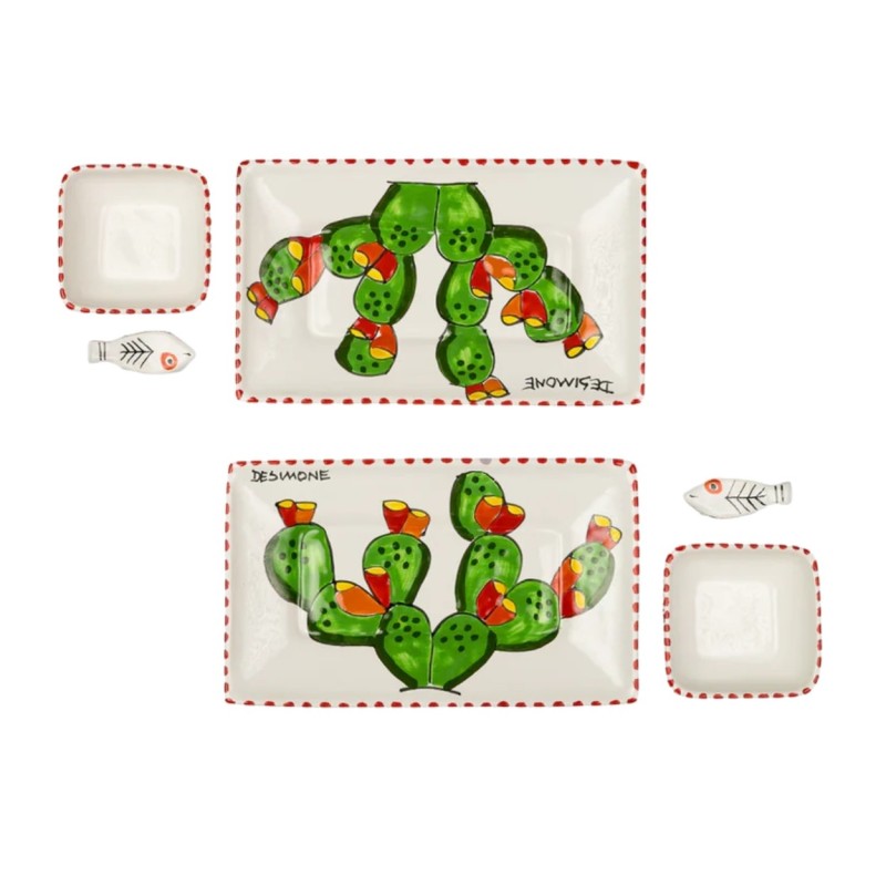 Set Sushi Fichi d'India Ceramiche De simone