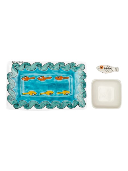 Set sushi ceramica artigianale siciliane Gadir De Simone