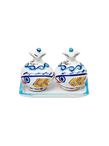 Set olio e aceto Levante Ceramiche De Simone