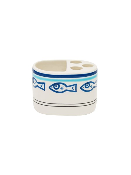 Handmade ceramic sicilian Toothbrush Holder de simone pottery Corfù