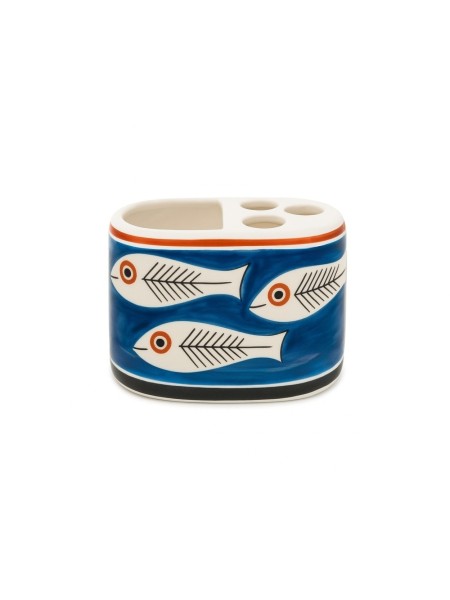 Portaspazzolini artigianale ceramiche siciliane de simone Itaca