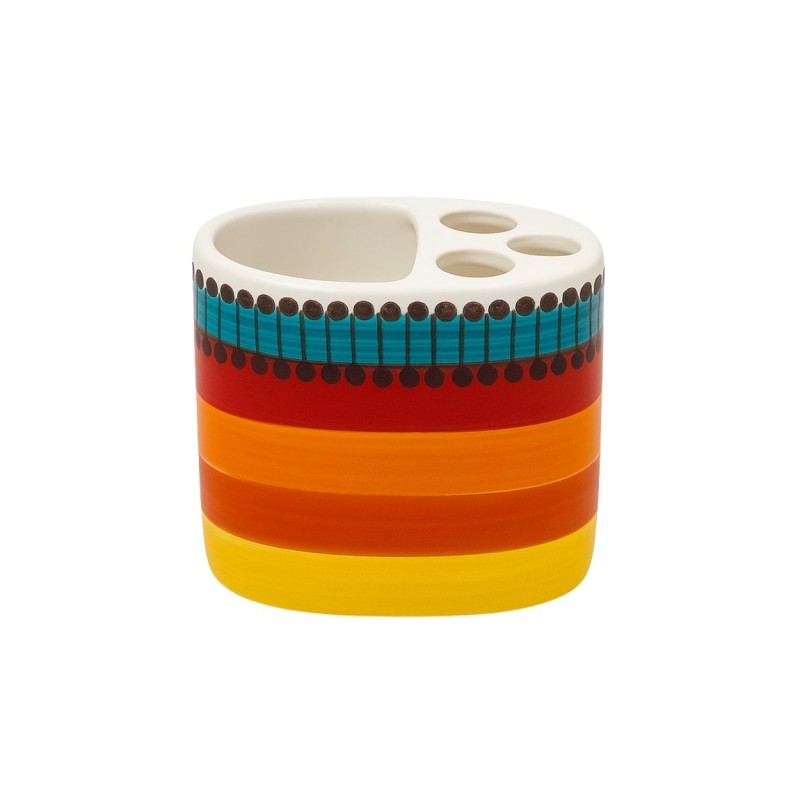 Portaspazzolini artigianale ceramiche siciliane de simone Pantelleria