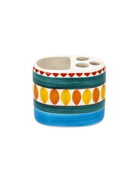 Portaspazzolini artigianale ceramiche siciliane de simone Solunto