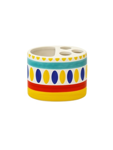 Portaspazzolini artigianale ceramiche siciliane de simone Lipari