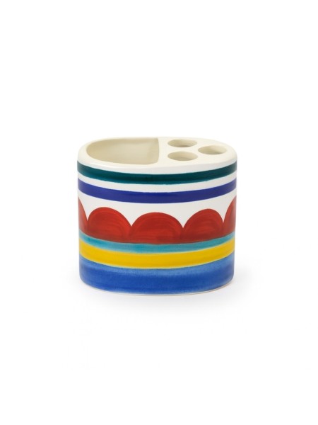 Portaspazzolini artigianale ceramiche siciliane de simone Sibari