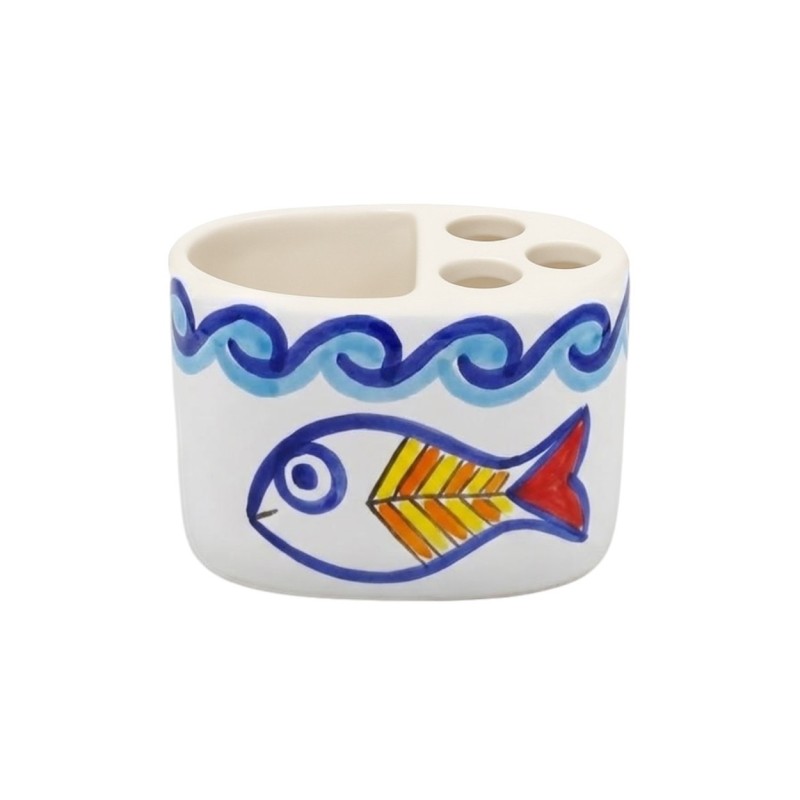 Portaspazzolini artigianale ceramiche siciliane de simone Scirocco