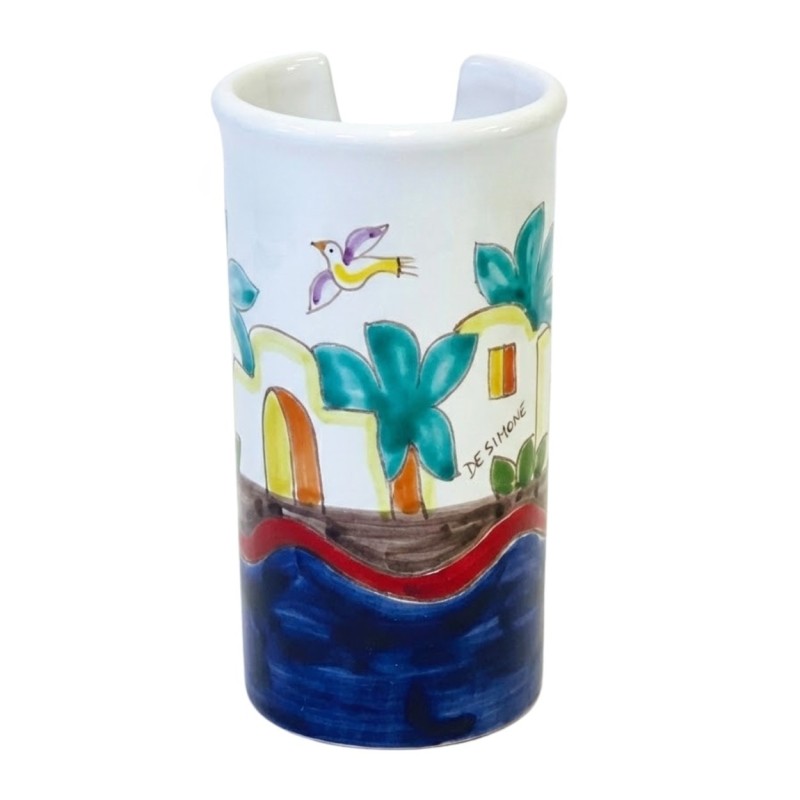 Portabicchieri artigianale Dammusi ceramiche de simone
