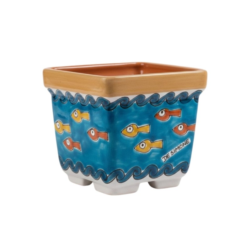 Vaso quadrato portapianta Ceramiche De Simone Gadir