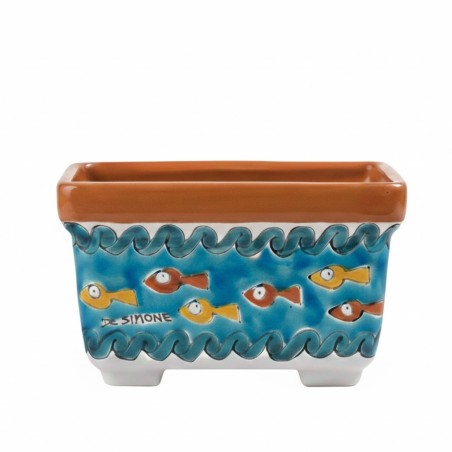 Ceramic flower planter Gadir de simone pottery