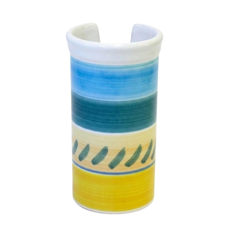 Portabicchieri artigianale Naxos ceramiche de simone