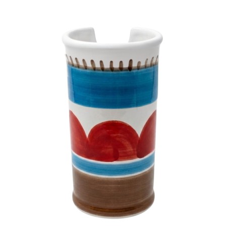 Portabicchieri artigianale Lampedusa ceramiche de simone