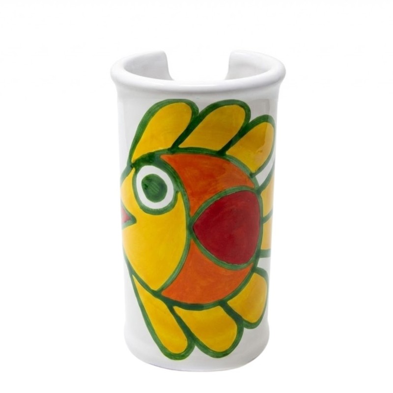 Portabicchieri artigianale Panarea ceramiche de simone
