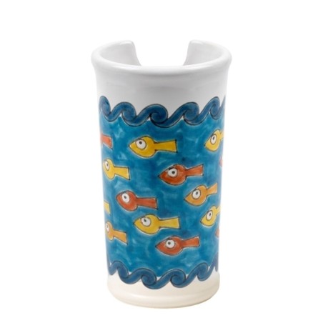 Portabicchieri artigianale Gadir ceramiche de simone