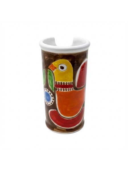 Portabicchieri artigianale Stromboli ceramiche de simone