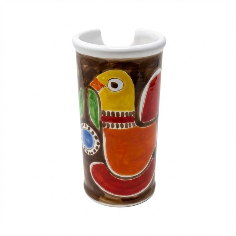 Portabicchieri artigianale Stromboli ceramiche de simone