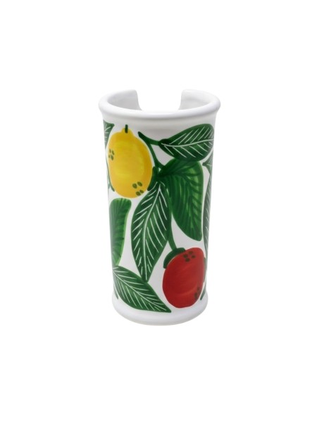 handmade sicilian ceramic Glass Holder Elba de simone pottery