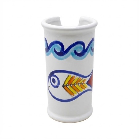 Portabicchieri artigianale Scirocco ceramiche de simone