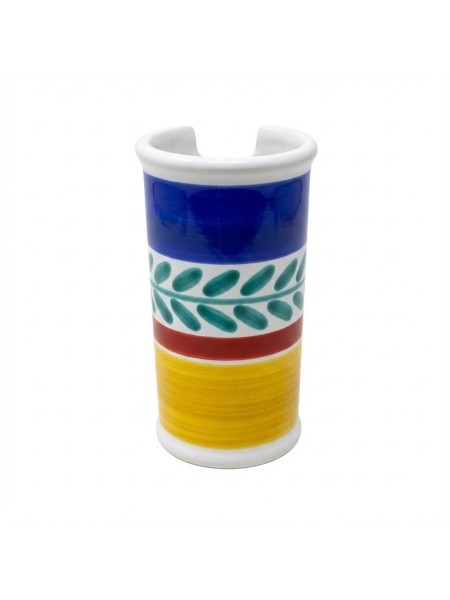 handmade sicilian ceramic Glass Holder Selinunte de simone pottery