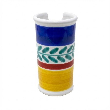 handmade sicilian ceramic Glass Holder Selinunte de simone pottery