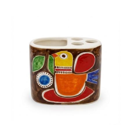 Portaspazzolini artigianale ceramiche siciliane de simone Stromboli