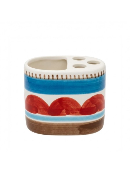 Portaspazzolini artigianale ceramiche siciliane de simone Lampedusa